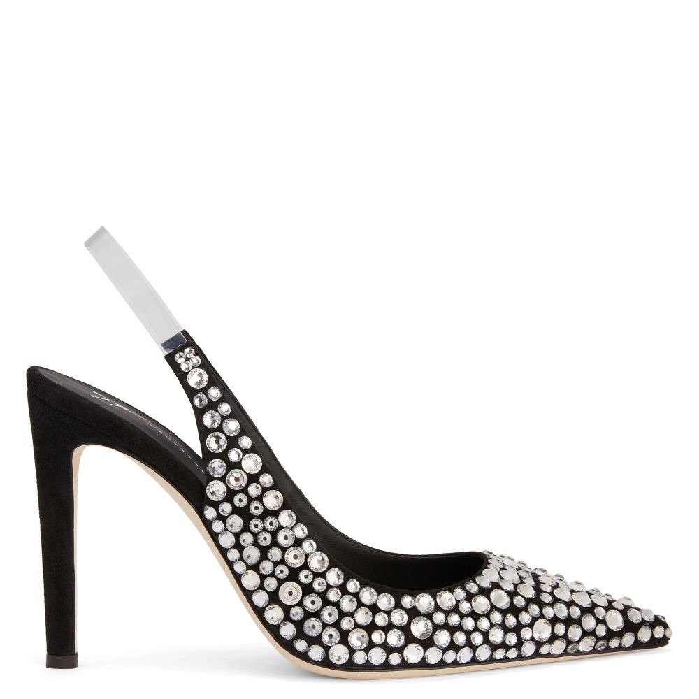 BRAND NEW Guiseppe Zanotti Crystal Studded Diorite Crystal Pumps